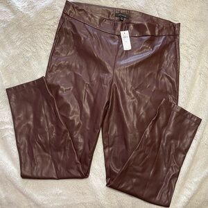NWT Ann Taylor faux leather pants size 14
